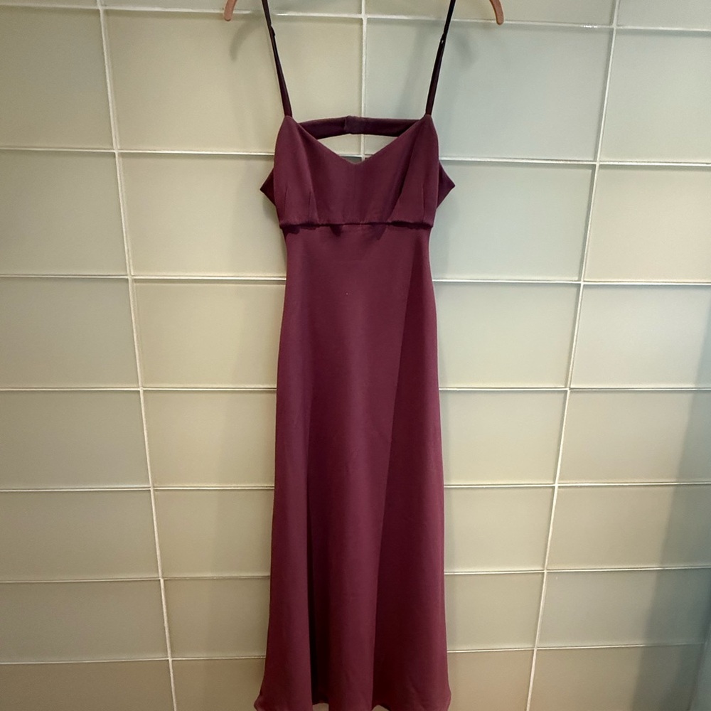 Wilfred Aubergine Spaghetti Strap Dress Aritzia